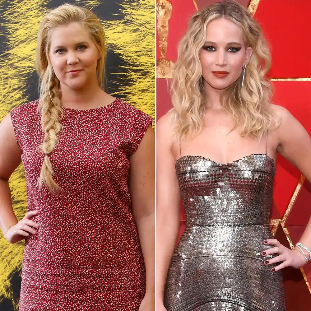 Amy Schumer and Jennifer Lawrence