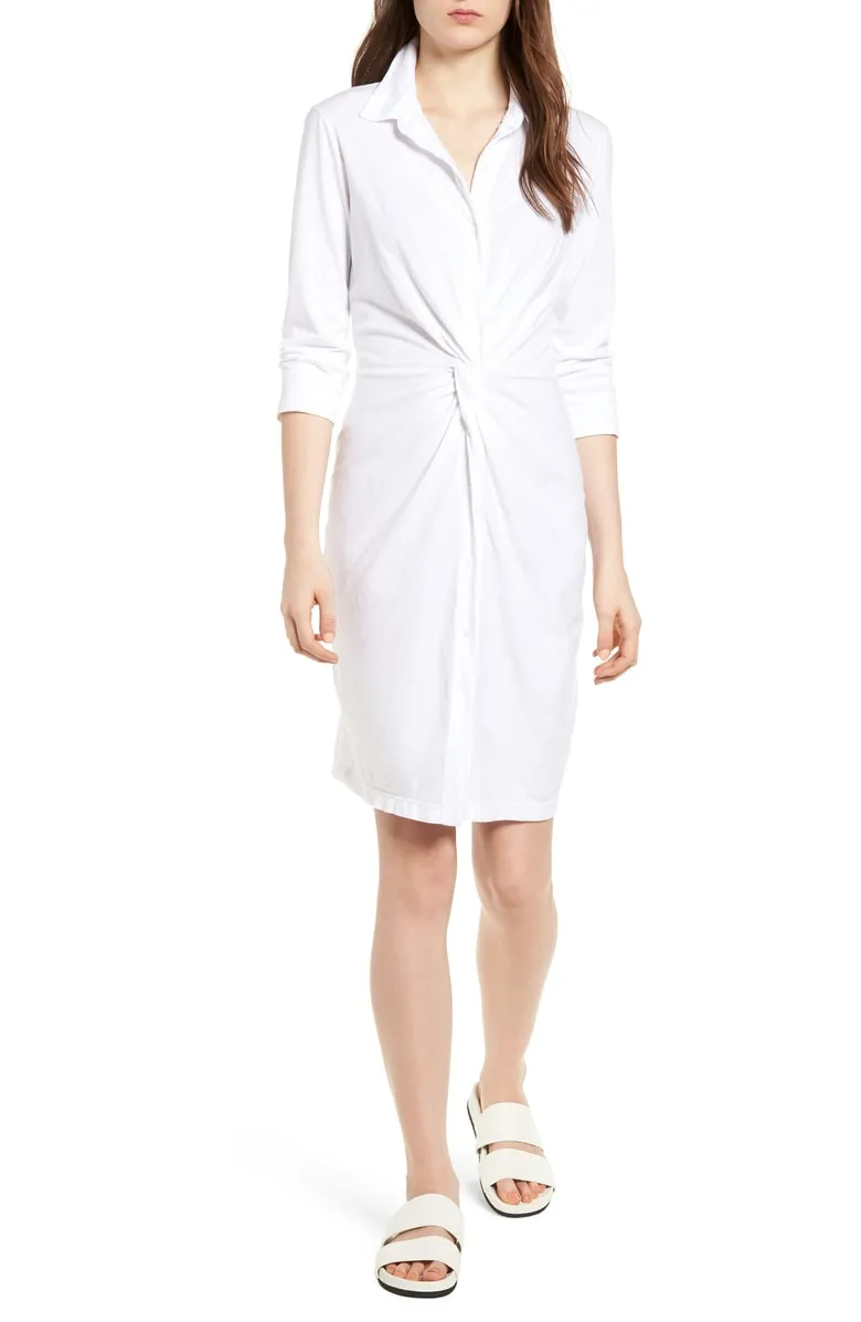 white shirt dres