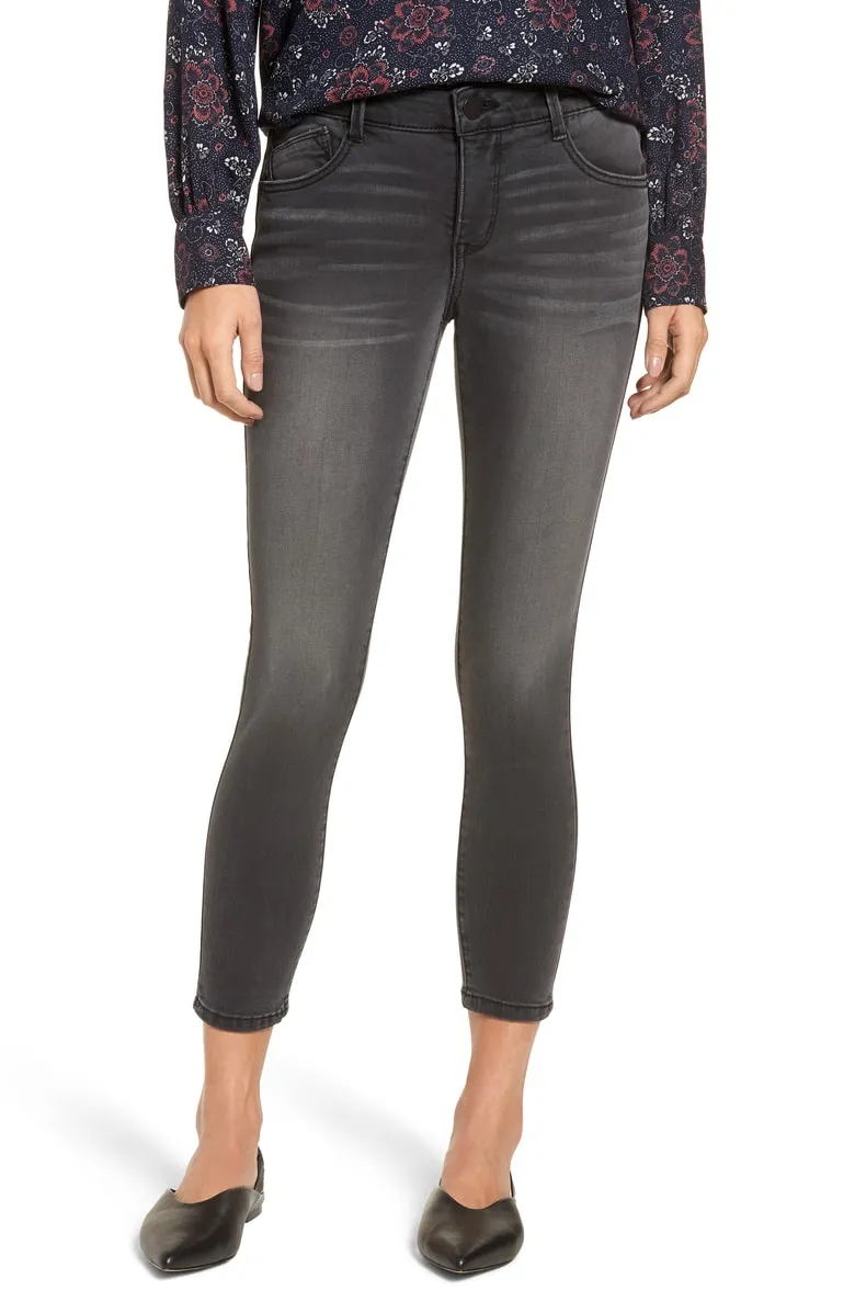 grey cropped skinny jeans