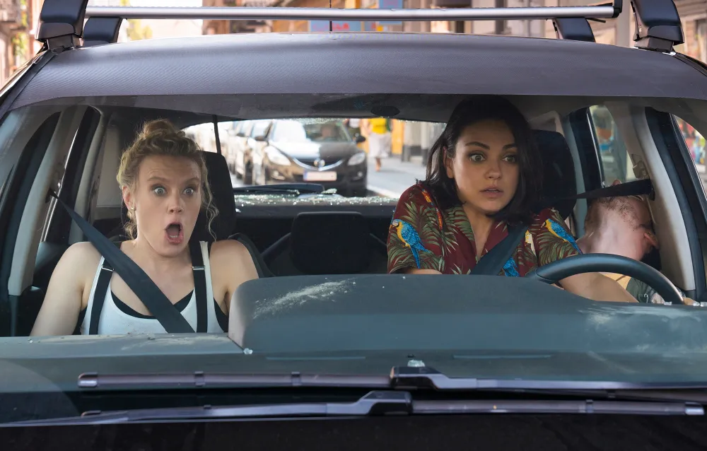 Kate McKinnon and Mila Kunis in The Spy Who Dumped Me.