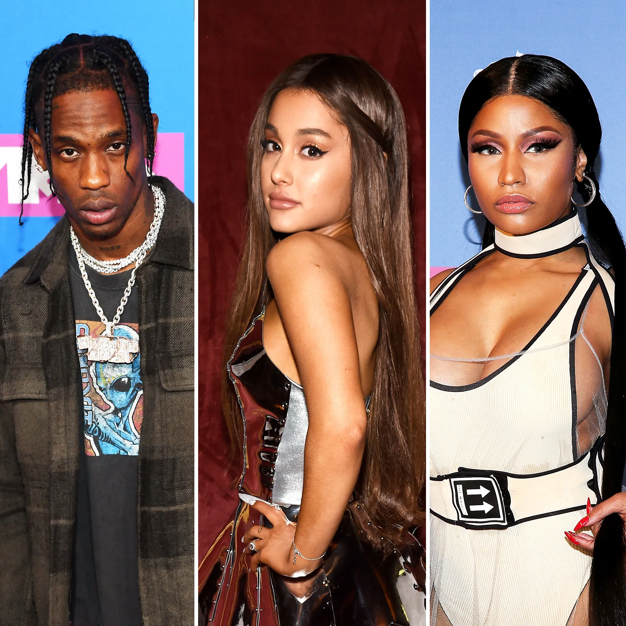 Travis Scott, Ariana Grande and Nicki Minaj shade feud