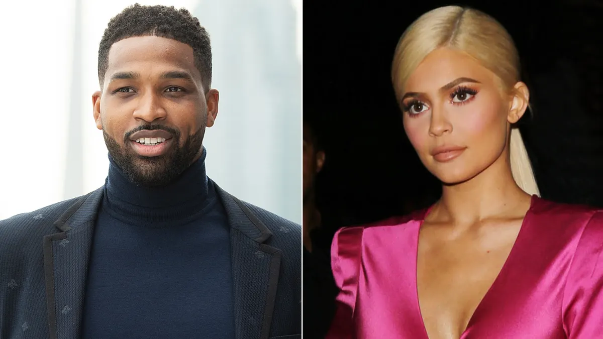 Tristan Thompson and Kylie Jenner.