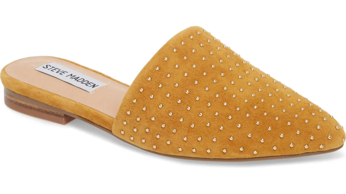 yellow mule flats steve madden
