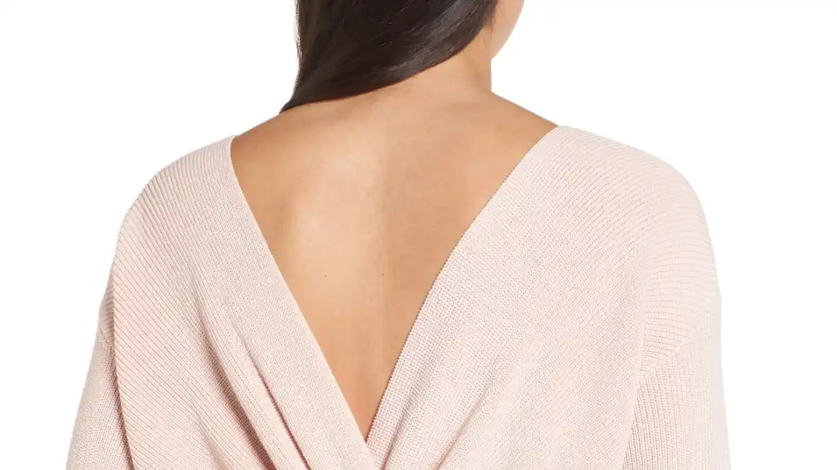 twist back sweater