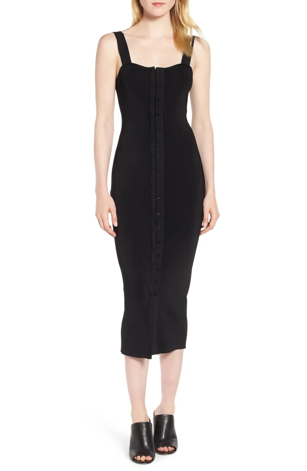 black bodycon dress sweater fall