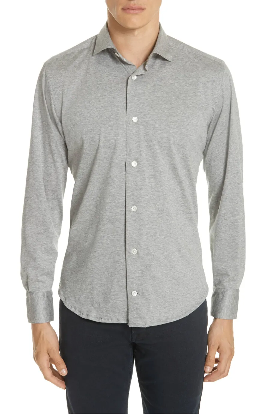 eleventy slim fit knit shirt