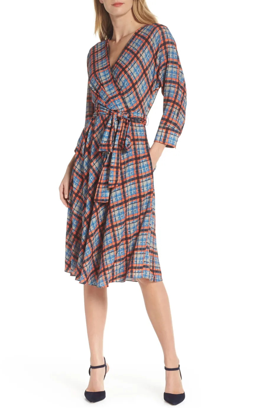 Eliza J Faux Wrap Dress