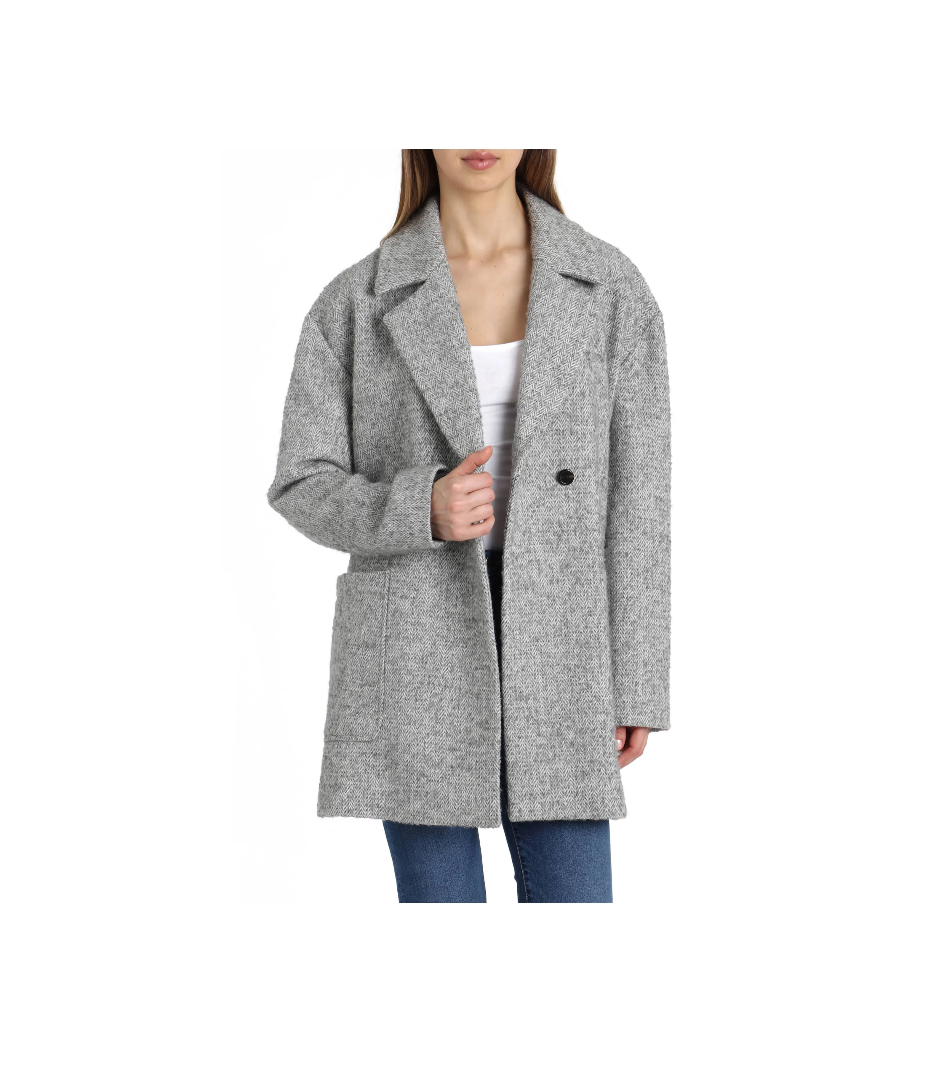 avec les filles herringbone coat