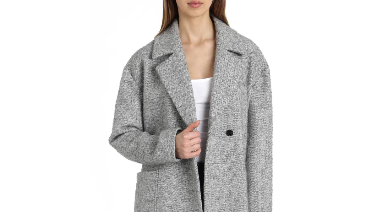 avec les filles herringbone coat