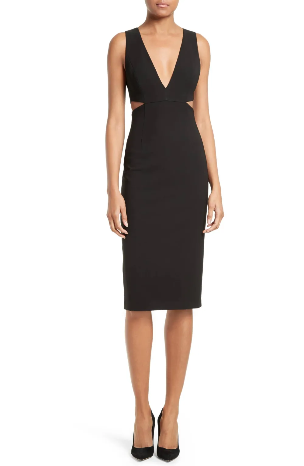 Alice + Olivia Riki Cutout Sheath Dress
