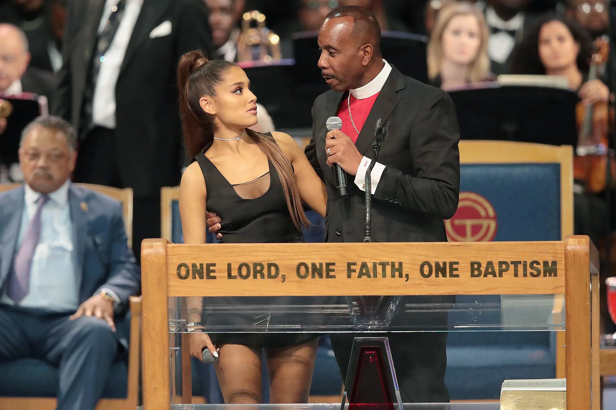 Ariana Grande, Bishop Charles Ellis III, Aretha Franklin, Funeral, Apology
