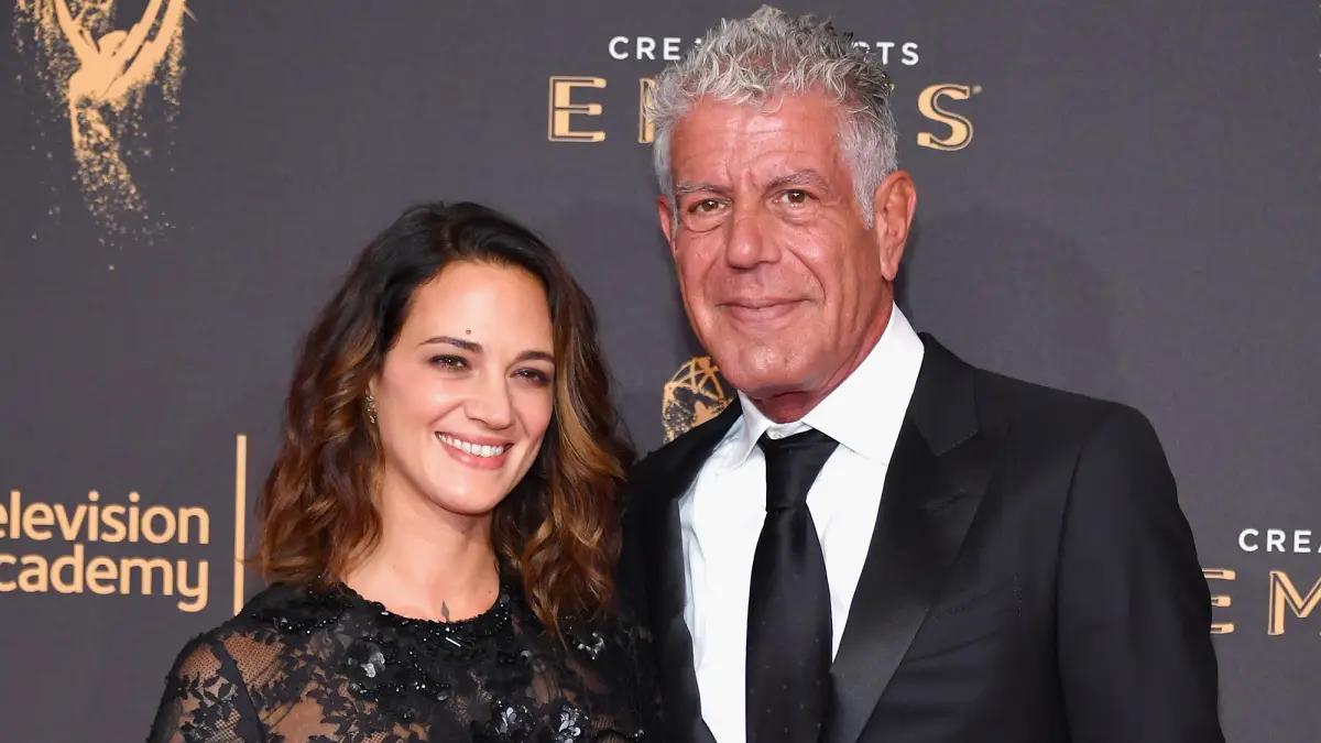 Asia Argento and Anthony Bourdain