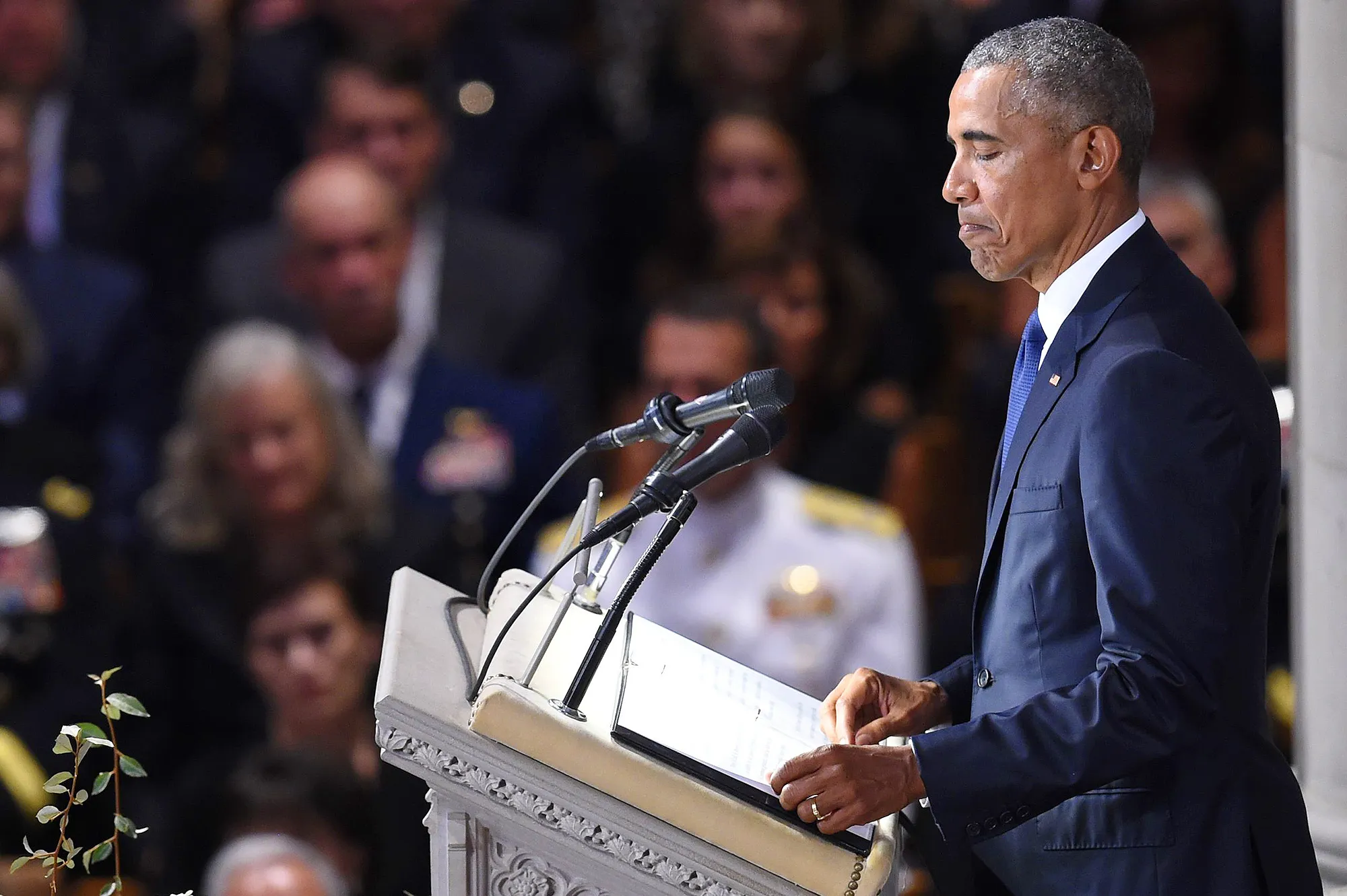Barack Obama, US Senator John McCain, Memorial, Funeral