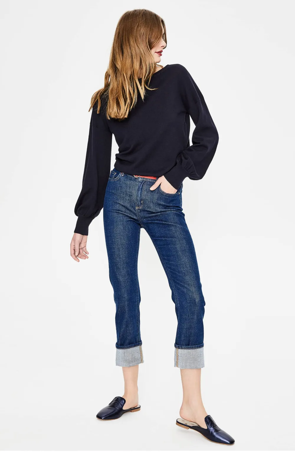 Boden Muriel Volume Sleeve Sweater
