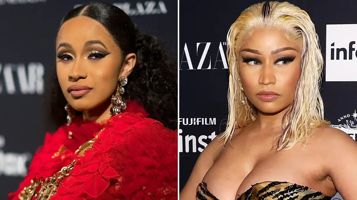 Cardi B, Nicki Minaj, Fight, Harper's Bazaar Icons