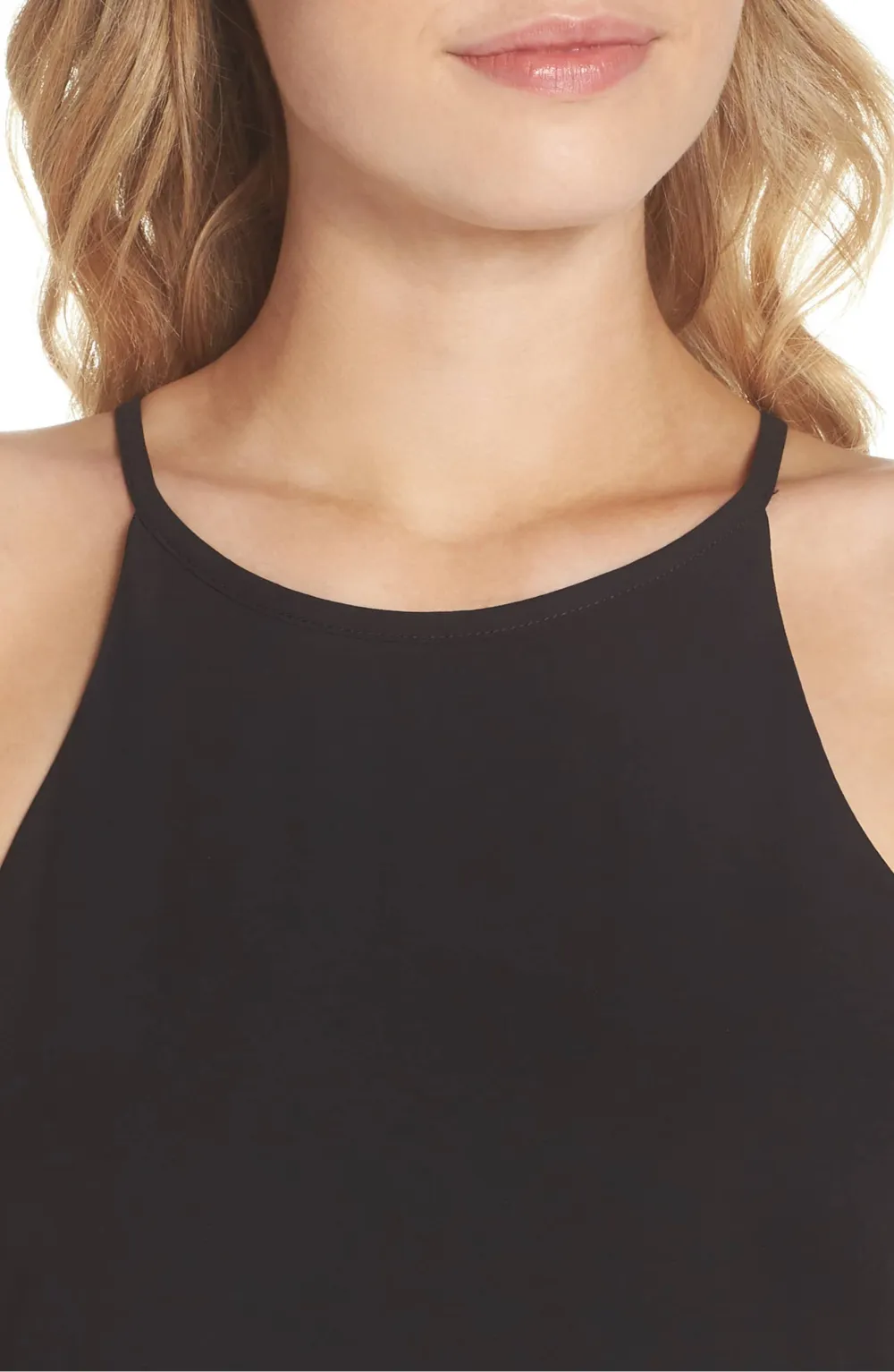 Charles Henry Tiered Shift Dress