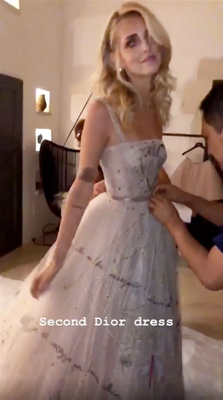 Chiara Ferragni, Fedez, Married, Wedding, Dress 2, Dior