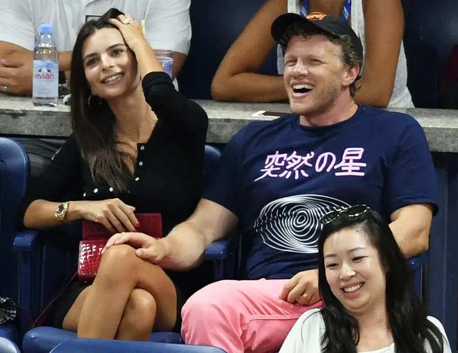 US Open 2018 Emily Ratajkowski Sebastian Bear-McClard