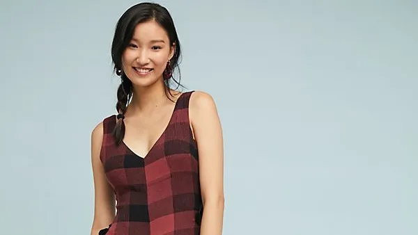 Ett:Twa Checked Wide-Leg Jumpsuit