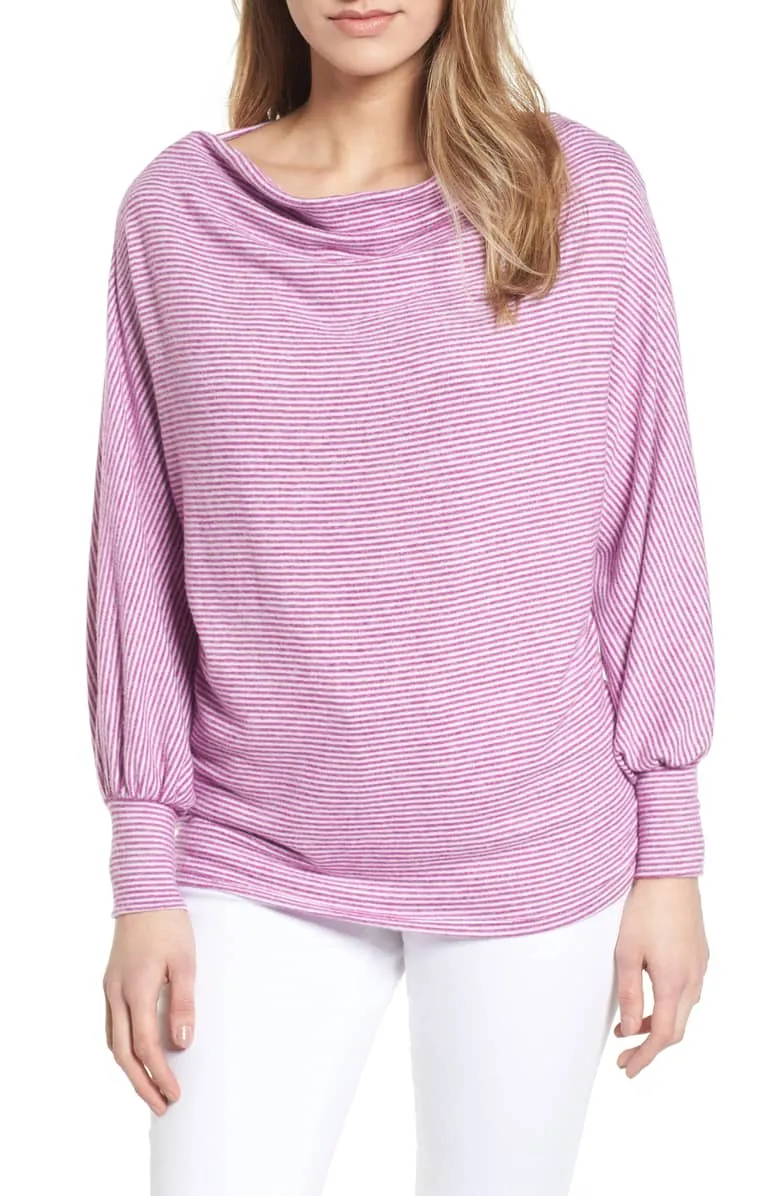 Gibson Drape Dolman Cozy Fleece Top