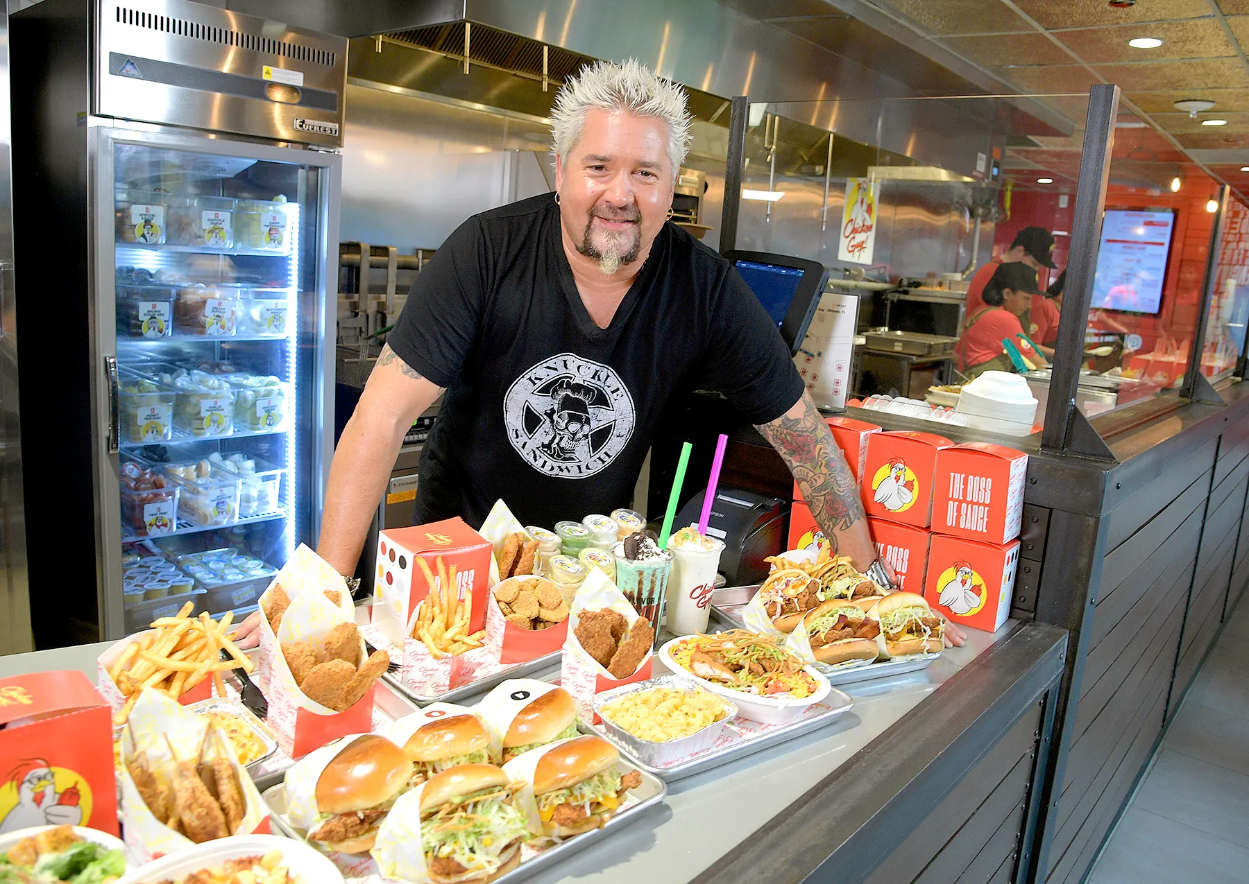 Chef Guy Fieri at Chicken Guy! at Disney Springs
