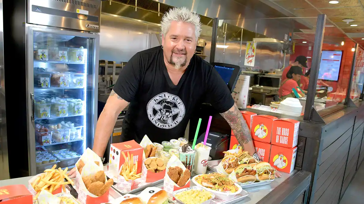 Chef Guy Fieri at Chicken Guy! at Disney Springs