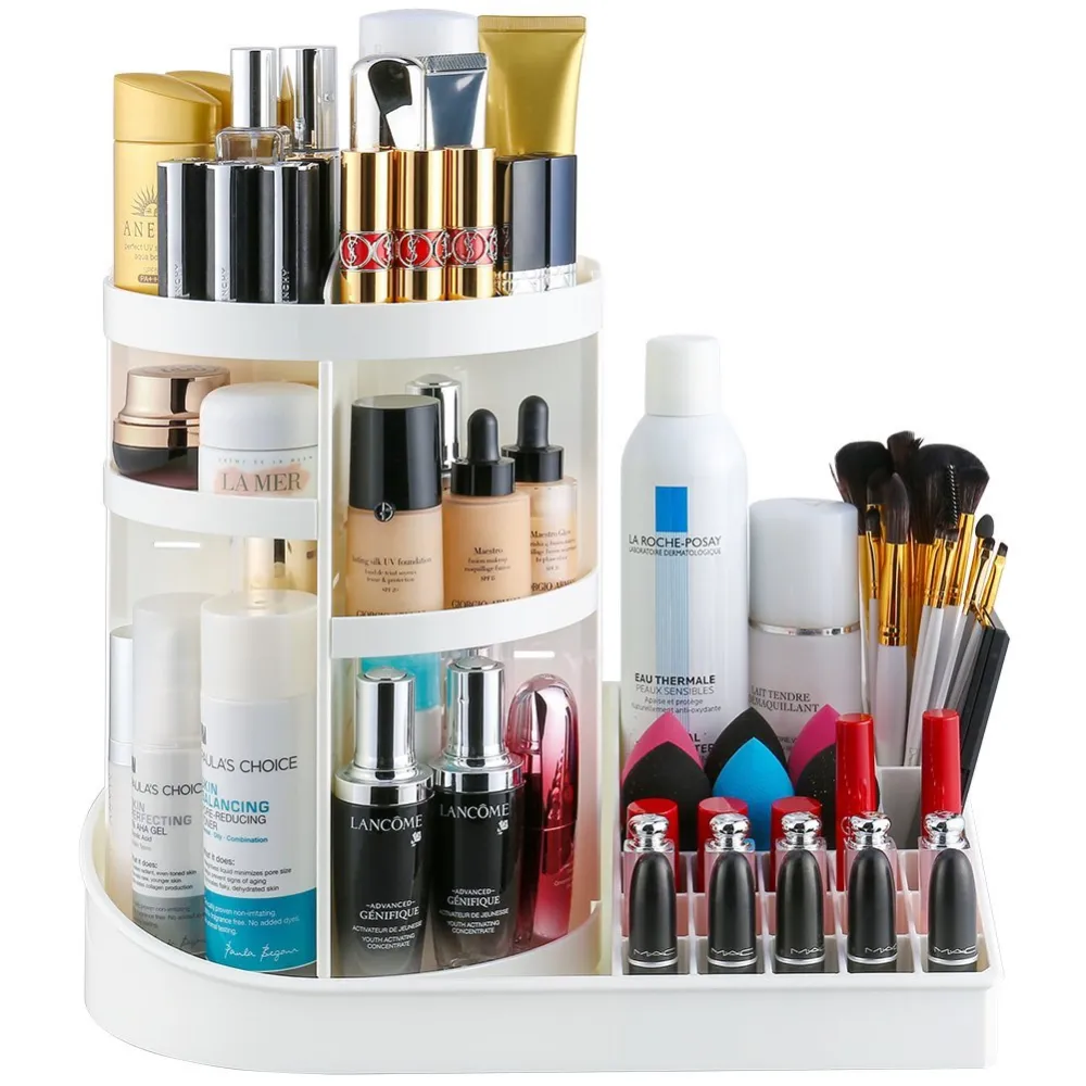 rotating makeup organizer