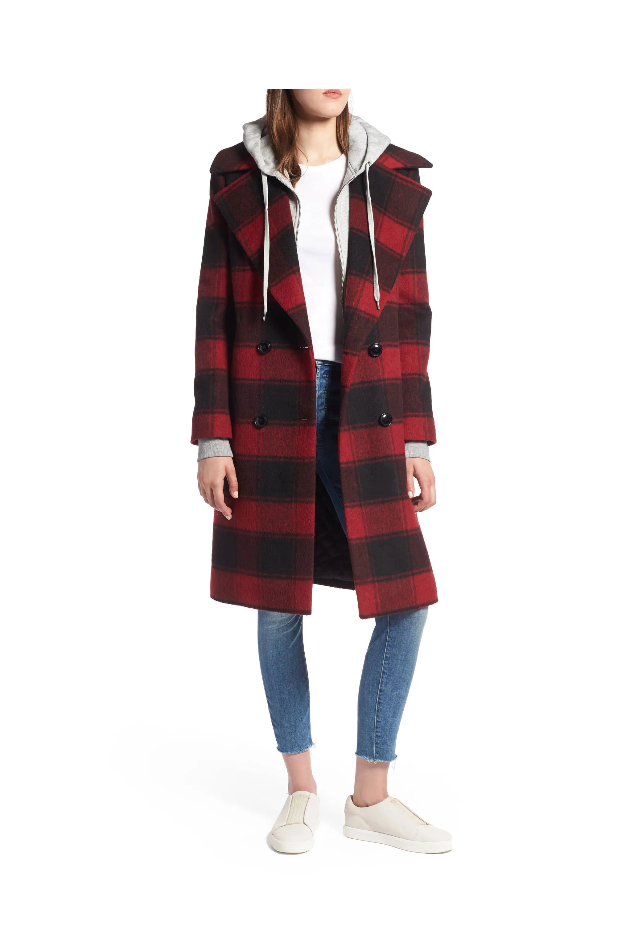 _Kendall-+Kylie-Double-Breasted-Plaid-Wool-Blend-Coat