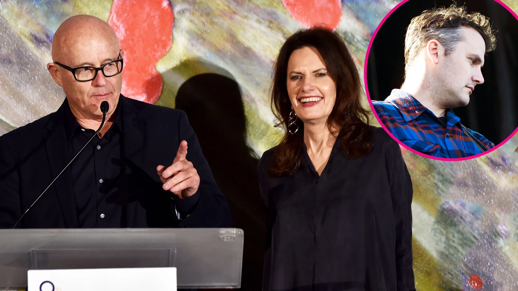 Sally Ledger, Kim Ledger and Phil Elverum