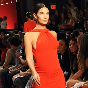 Lily Aldridge Pregnant Runway