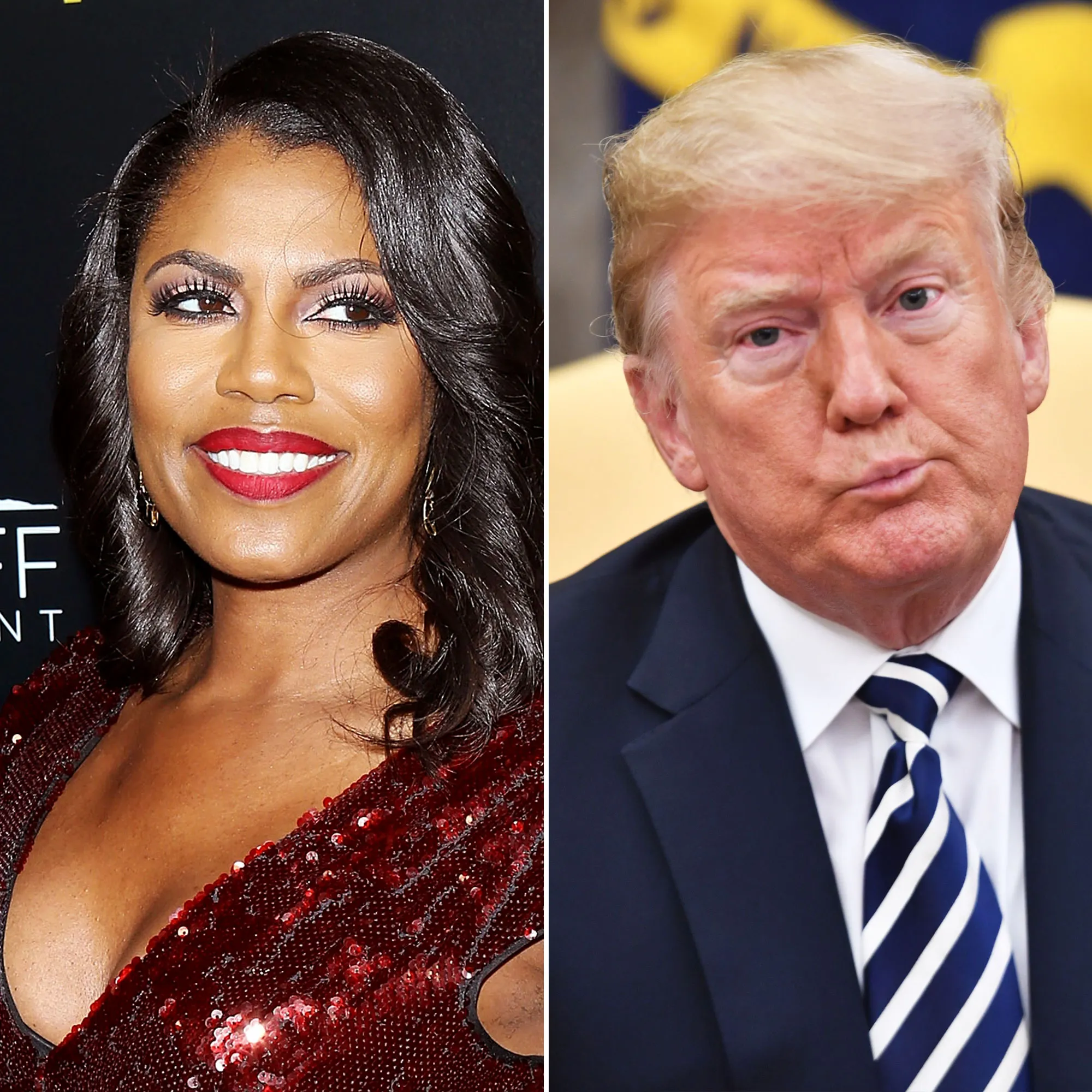 Omarosa Manigault Newman and President Donald Trump