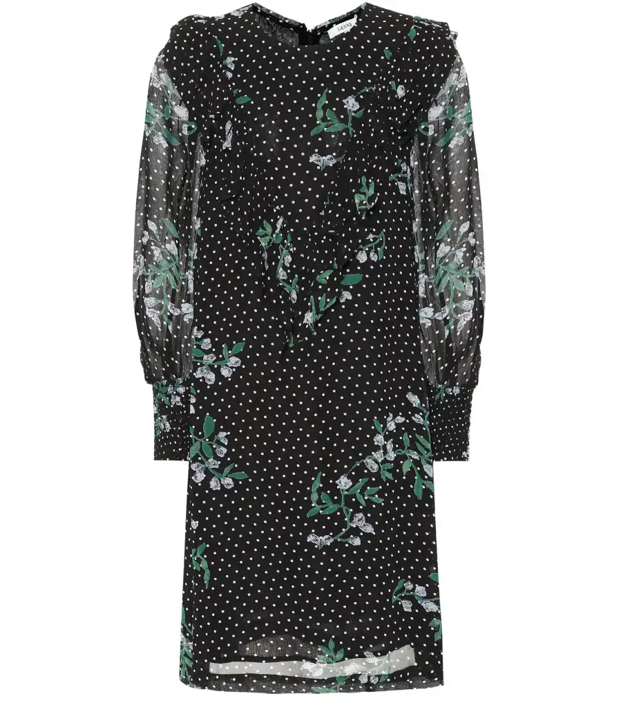 ganni rometty floral minidress