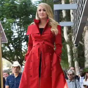 Pregnant Carrie Underwood Gets a Star on the Hollywood Walk of Fame With Husband Mike Fisher and Son by Her Side