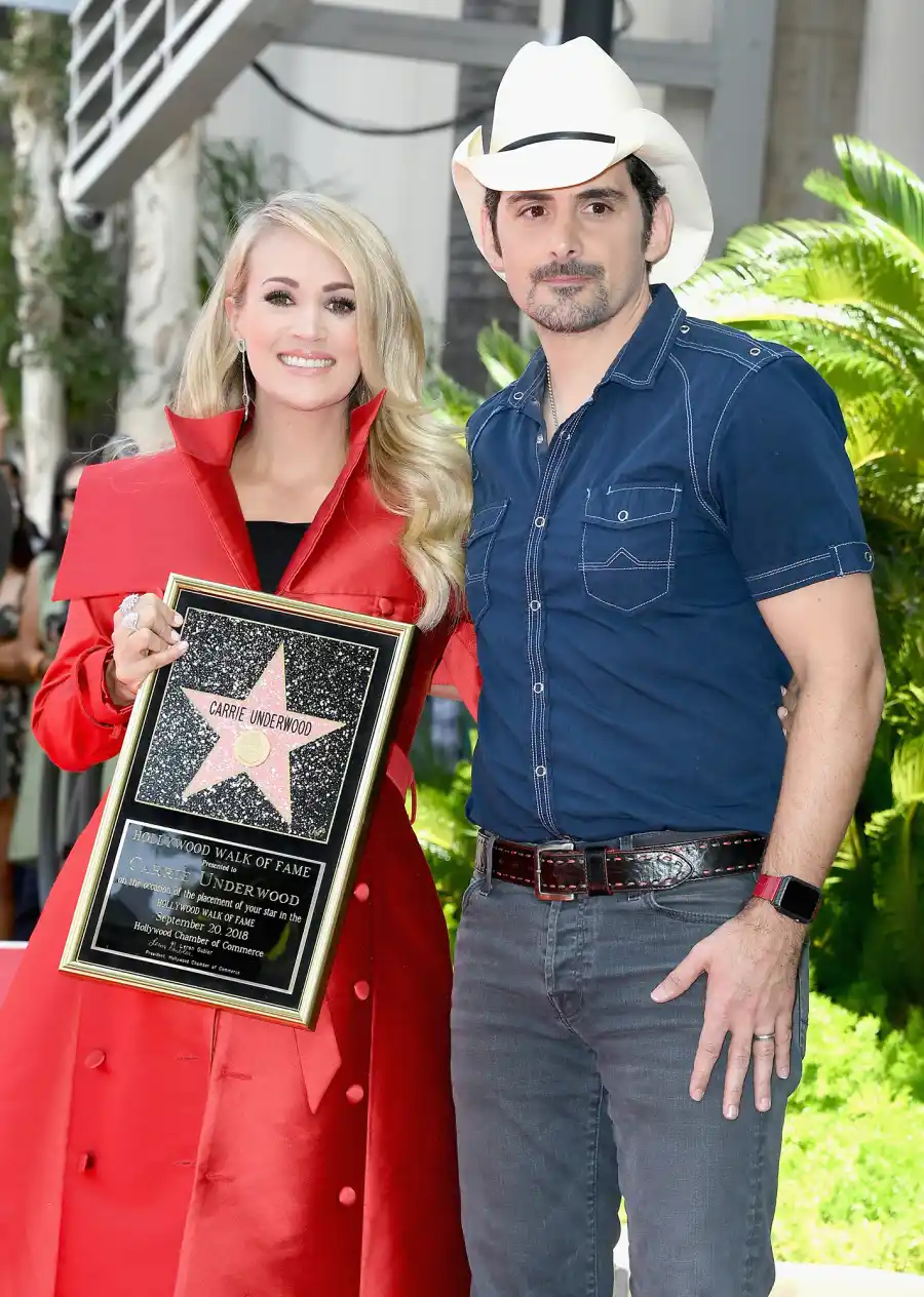 Pregnant Carrie Underwood Gets a Star on the Hollywood Walk of Fame With Husband Mike Fisher and Son by Her Side