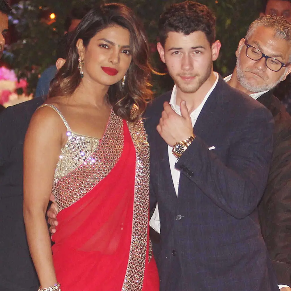 Priyanka Chopra, Nick Jonas, Traditional Indian Dress