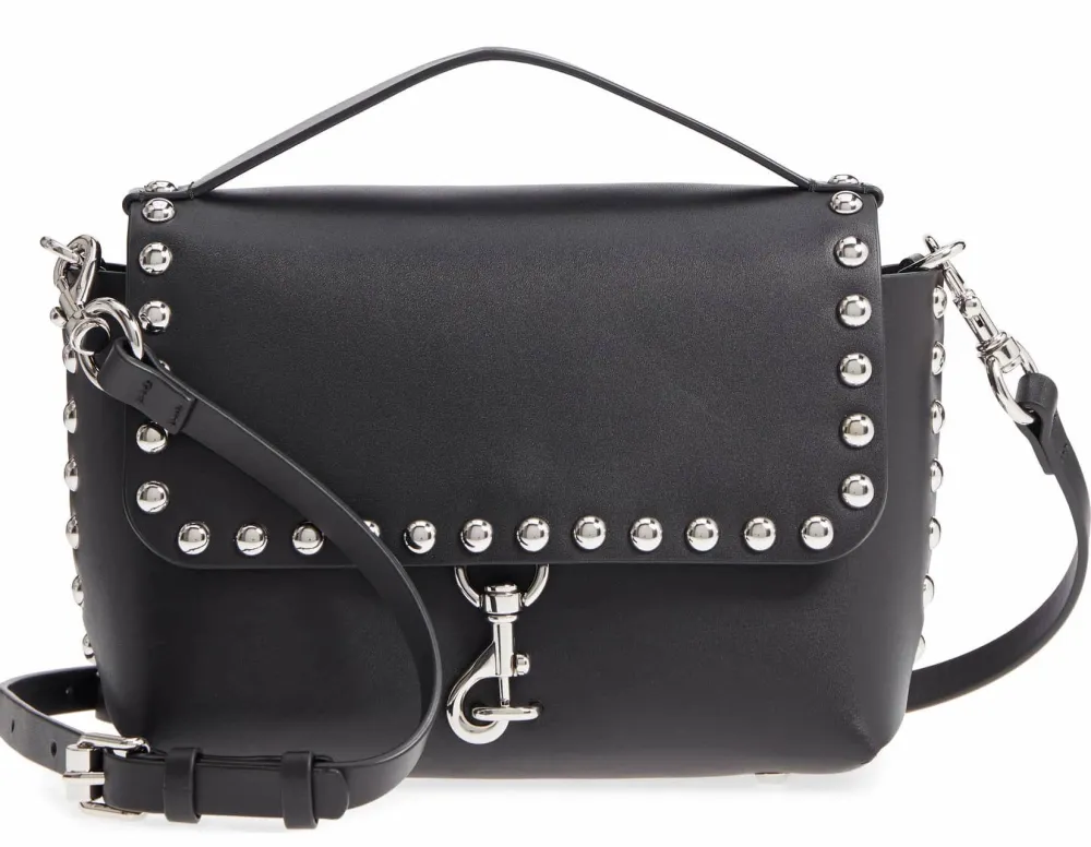 Rebecca Minkoff Blythe Medium Studded Leather Crossbody Bag
