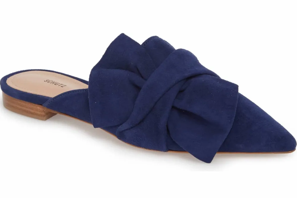 Schutz D&rsquo;Ana Knotted Loafer Mule