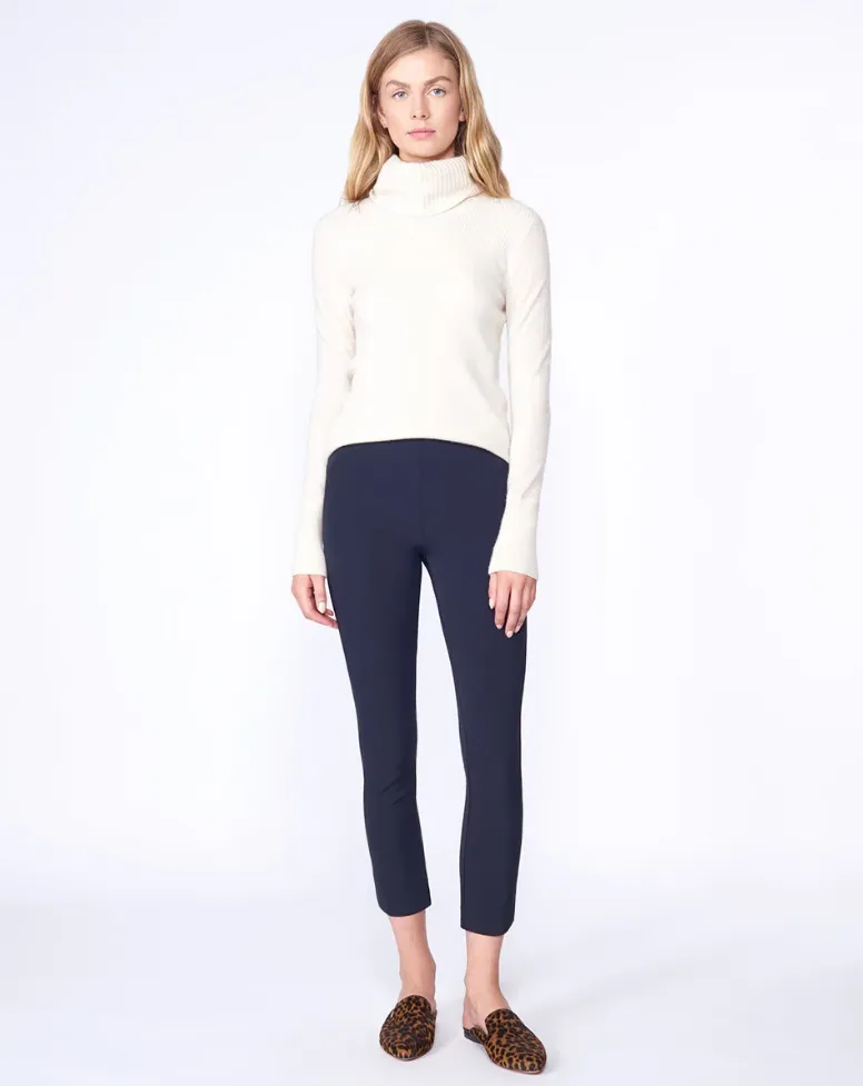 navy blue scuba pants veronica beard