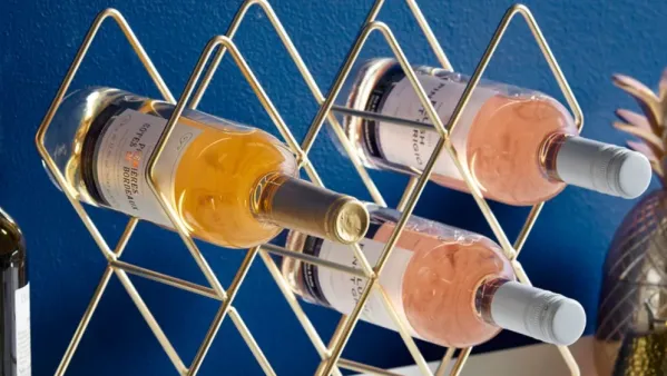 wine rack bottle holder gold wayfair home decor