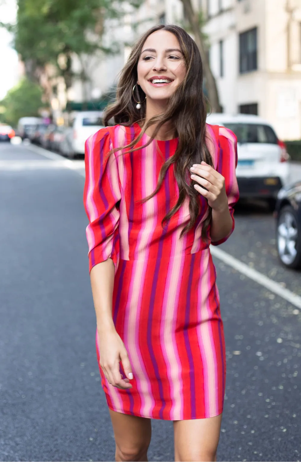 Something Navy Sleeve Detail Minidress