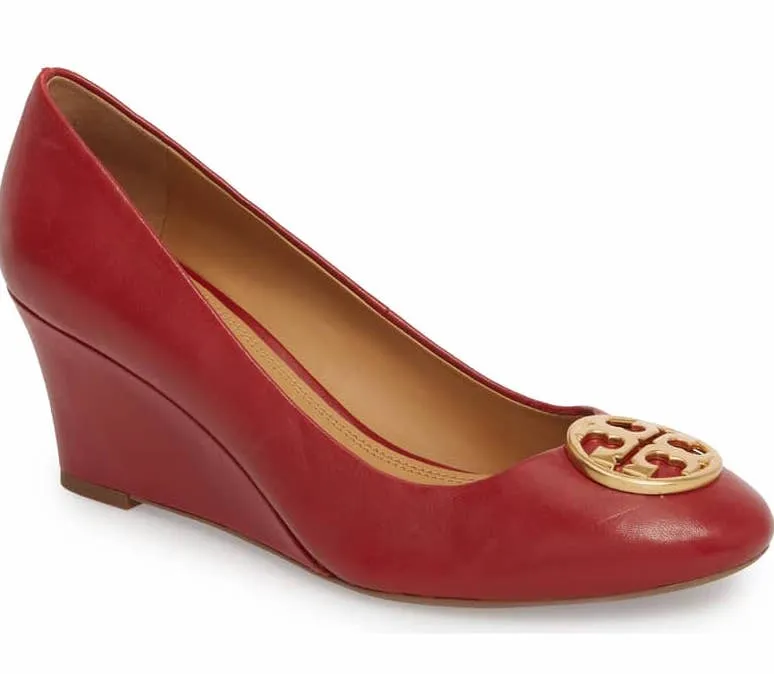 Tory Burch Chelsea Logo Medallion Wedge