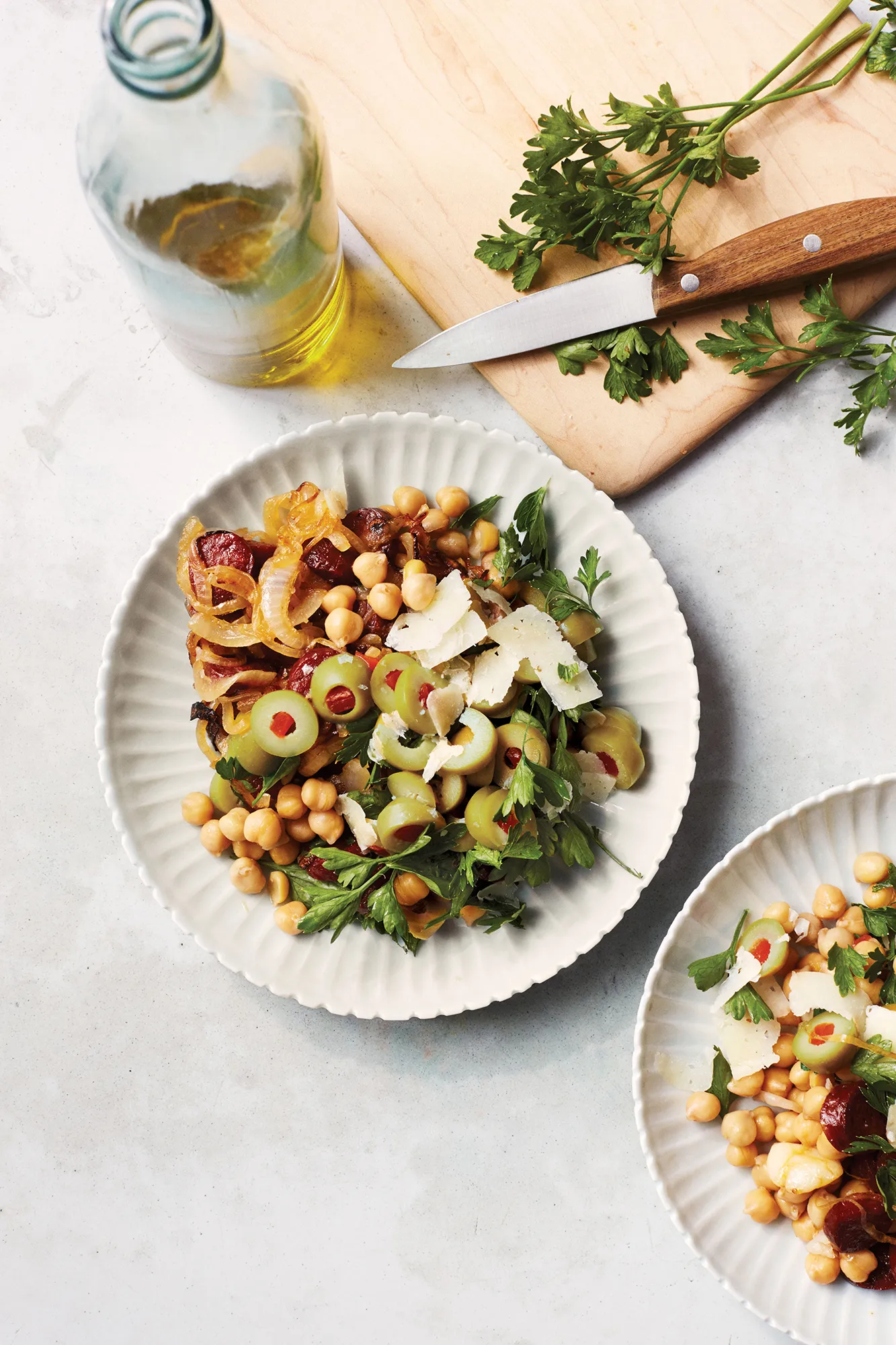Martha Stewart’s Chickpea, Chorizo Salad