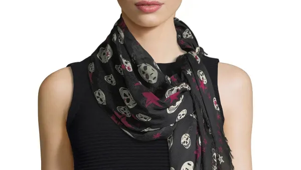 alexander mcqueen scarf on sale