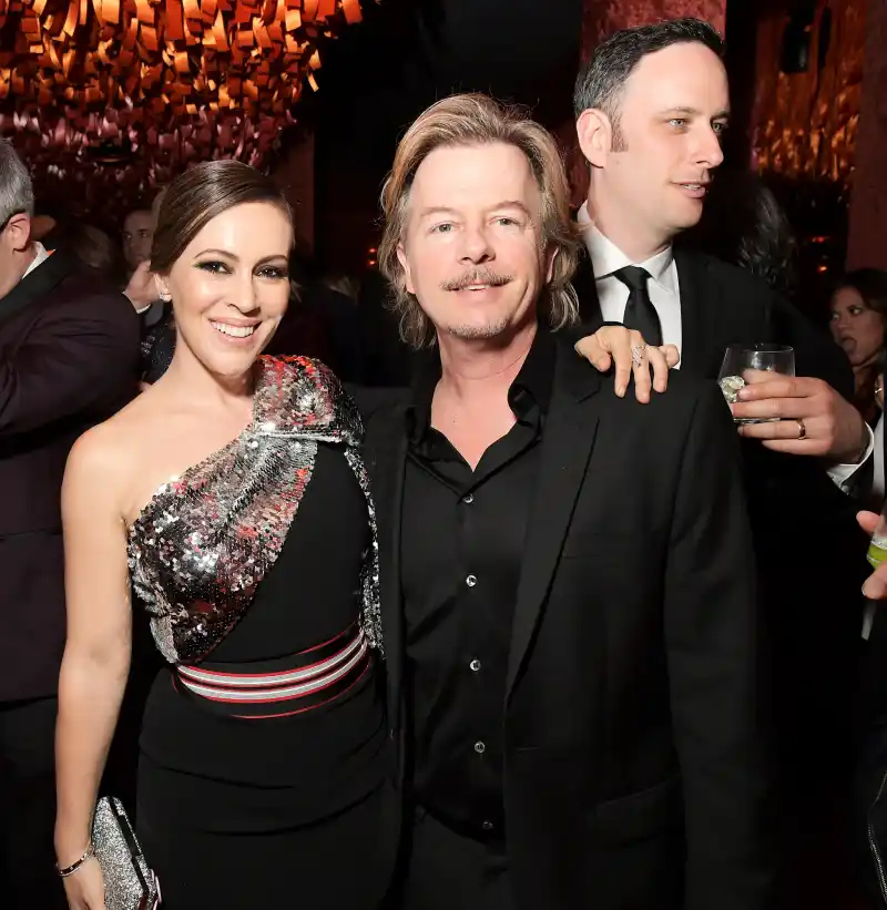 Alyssa Milano David Spade Emmys 2018 Afterparties