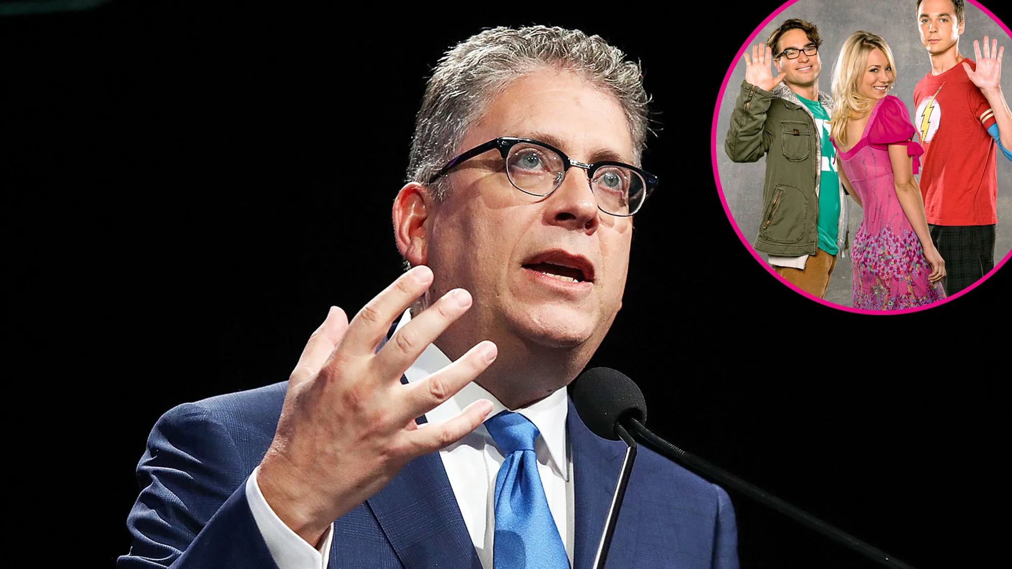 Bill Prady and Big Bang Theory Cast