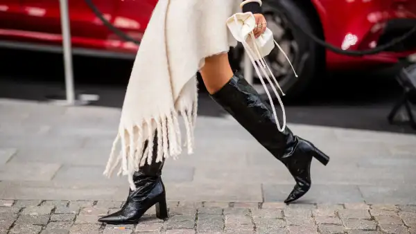 black knee high boots