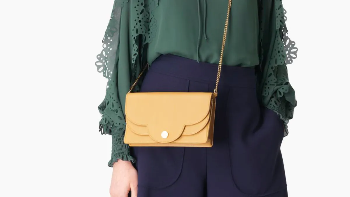 chloe polina leather wallet bag