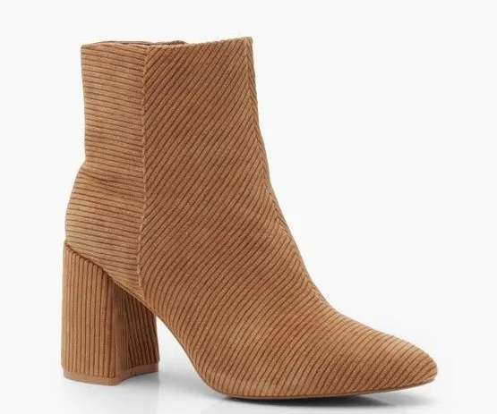 corduroy ankle boots boohoo sale