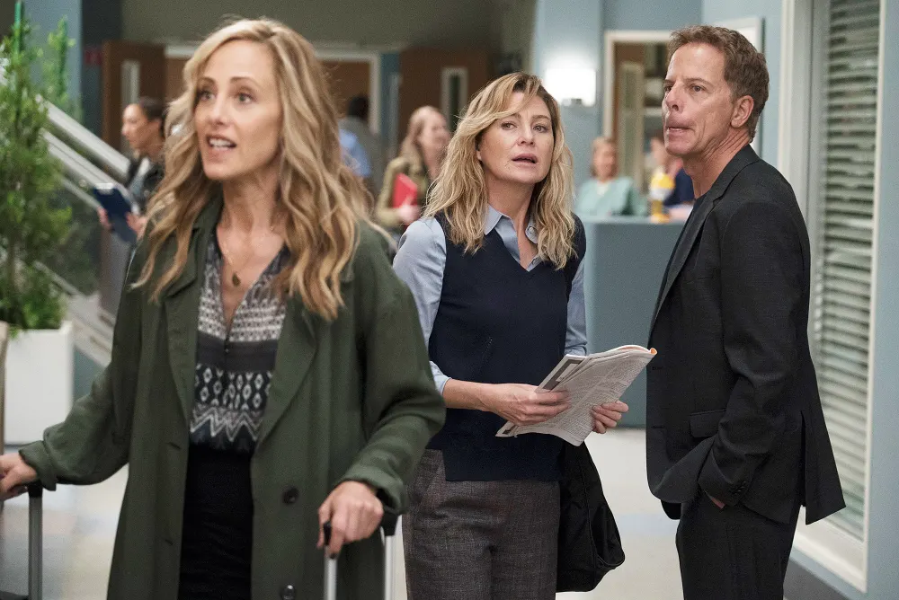 Kim Raver Ellen Pompeo Greg Germann Grey's Anatomy