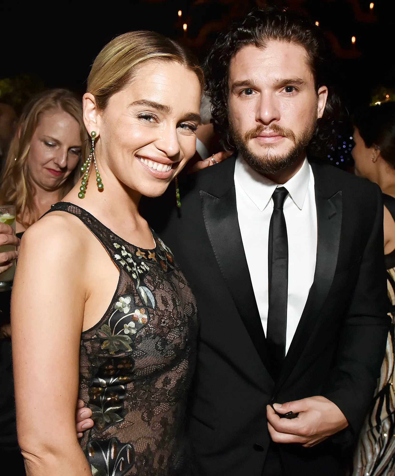 Emilia Clarke Kit Harington Emmys 2018 Afterparties